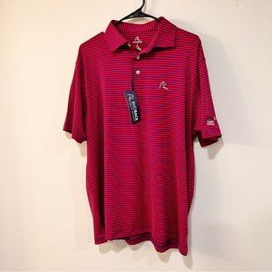 RhoBack Men’s Performance Polo Size L NWT & Safeway Celebrity Invitational Logo